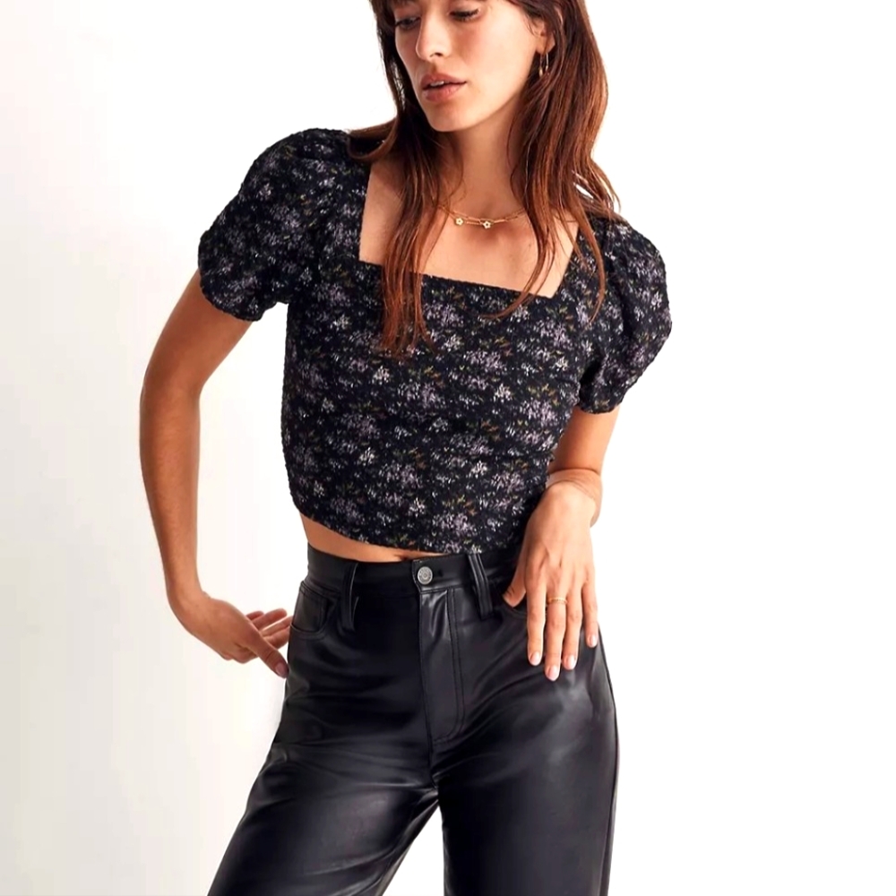 Madewell | Puff Sleeve Crop Top